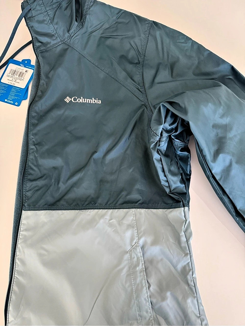 Women’s 45Columbia Omni-Heat Hooded Jacket in Blue & Gray NWT